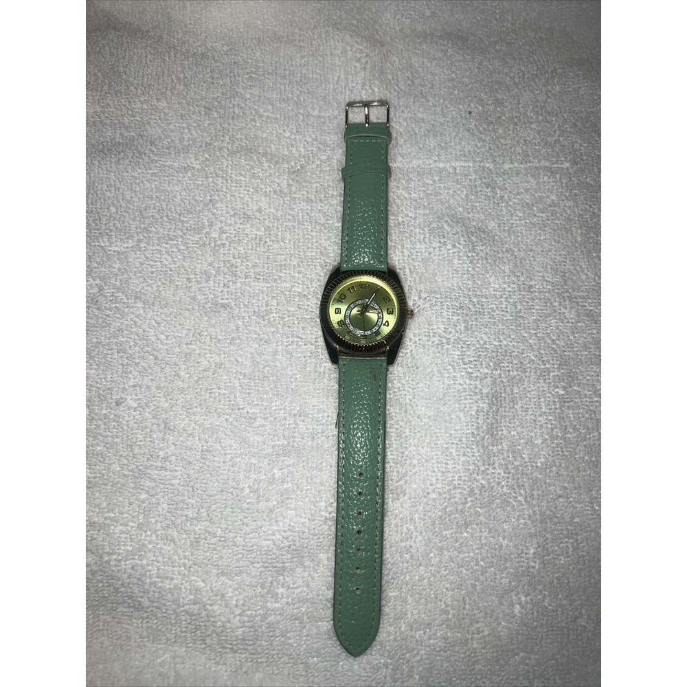 ACCUTIME‎ Watch Corp 102005WM Aqua Green Untested